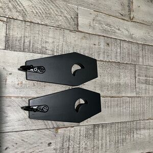 Black Coffin-Shaped Wall Decor